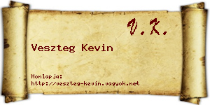 Veszteg Kevin névjegykártya